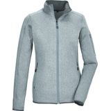 Lichtblauw - Gebreid Fleece Jack - 100% Polyester - Sportief