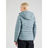 Outdoorjas - Gewatteerde Korte Jas - Mélange - Verstelbare Capuchon, Ritszakken, Licht Gevoerd