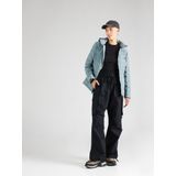 Outdoorjas - Gewatteerde Korte Jas - Mélange - Verstelbare Capuchon, Ritszakken, Licht Gevoerd