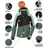 Killtec - Ksw 37 - Ski-Jas - Dames - Blauw - Functioneel - Met Capuchon