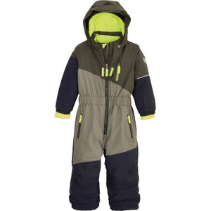 first instinct by killtec Kind Ski-overall/snowsuit met capuchon FISW 27 MNS ONPC, dunkeloliv, 86/92, 42106-000