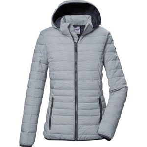 Gewatteerd Jack - Grijsblauw - 100% Polyester - Water- en Windafstotend