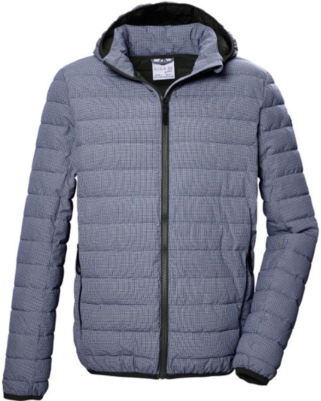 Heren - Gewatteerde Jas - Donkerblauw - 100% Polyester - Waterafstotend