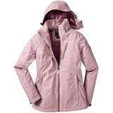 Killtec - 42846-000 KOS 122 - Softshell Jack - Roze Hout - Met Afneembare Capuchon