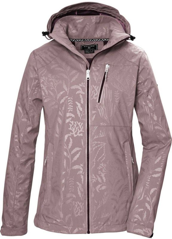 Killtec - 42846-000 KOS 122 - Softshell Jack - Roze Hout - Met Afneembare Capuchon
