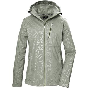 Killtec Softshelljacke »KOS 122 WMN SFTSHLL JCKT FLORAL«, Softshelljacke: Wind- und wasserdicht, atmungsaktiv, Kapuze abzippbar