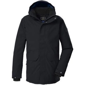 killtec - 43331-000 KOW 85 MN PRK - Parka - Zwart/Bruin - Functioneel met Afneembare Capuchon