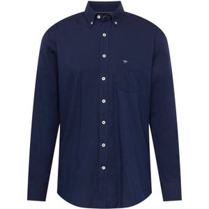 Fynch-Hatton - Oxford Shirt - Blauw - 100% Katoen - Lange Mouwen