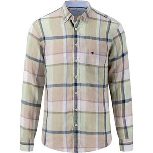 Fynch-Hatton - Heren Overhemd - Ruit - 100% Linnen - Regular Fit