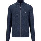 FYNCH HATTON - 1410347 - Full Zip Wollen Trui - Grijs - Wol