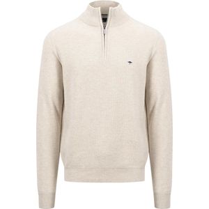 Fynch-Hatton - Half-Zip Sweater - Effen - 100% Katoen