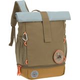 LÄSSIG Kinderrucksack »Nature, Mini Rolltop Backpack, Olive«, Reflektoren, aus recycelten PET-Flaschen