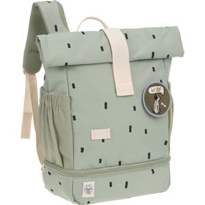 Lässig Rugzak Mini Rolltop Backpack Happy Prints light olive