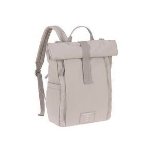 LÄSSIG Backpack Luiertas Rolltop Up taupe