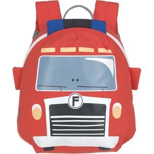 LÄSSIG Tiny Backpack Fire Engine, kleine kinderrugzak met borstband, 20 x 9,5 x 24 cm, 3,5 liter, Tiny Backpack Fire Engine, rood, kinderrugzak, Rood, Kinderrugzak