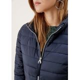 s.Oliver Gewatteerde herenjas – slim fit, licht gewatteerd, opstaande kraag – voor outdoor, overgangsperiode en citytrips, blauw (5959), 40