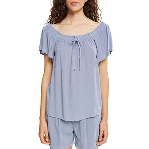 ESPRIT Dames 052EE1F316 Blouse, 445/LIGHT Blue Lavender, L