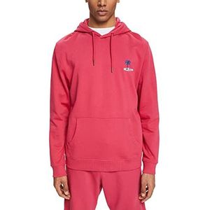 ESPRIT Sweatshirt voor heren, 650/Donkerroze, S