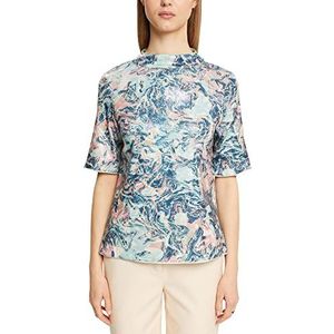 ESPRIT Collection Dames 122EO1K308 T-Shirt, 451/PETROL Blauw 2, L