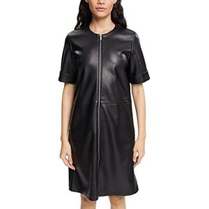 ESPRIT - Mini-jurk - Zwart - Kunstleer