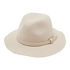 ESPRIT Vilten hoed met band in lederlook, ice, S