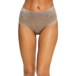 ESPRIT Taillebroek met figuurvormend effect, lichttaupe, 44, Licht Taupe