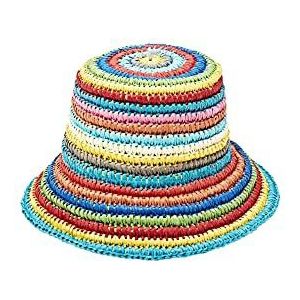 ESPRIT Bucket-hoed van bast, meerkleurig, M