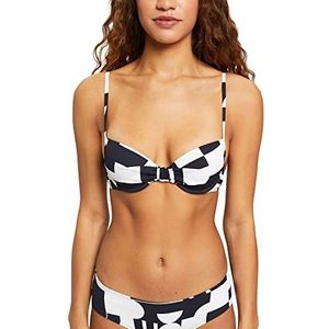 ESPRIT Bodywear Cube Beach Pad.Bra Bikini, Black 3, 36A, Zwart (black 3), A
