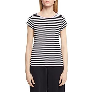 edc by Esprit gestreept T-shirt met kapmouwen, zwart, XXS