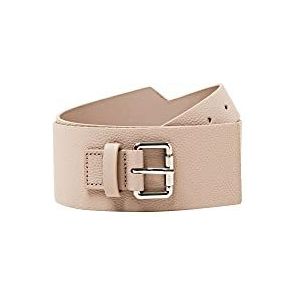 ESPRIT Brede riem van leer, Crèam beige, M