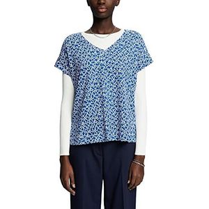 ESPRIT Dames 033EE1K335 T-shirt, 418/INK 4, L, 418/Ink 4., L