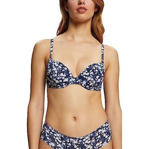 ESPRIT Bodywear Dames Printed Micro RCS Sexy Padded Gevoerde BH, Ink 3, 80 D, Ink 3, 80D