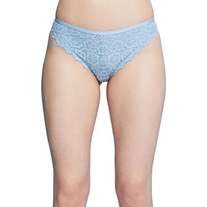 ESPRIT Bodywear Dames Flower LACE Mini Brief Hipster Slip, Pastel Blue, 44, blauw (pastel blue), 44