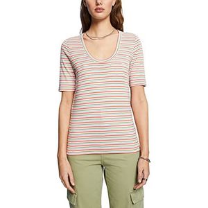 ESPRIT T-shirt voor dames, 871/Coral Orange 2, XXS