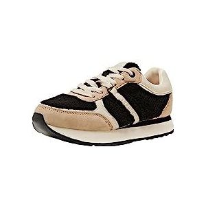 ESPRIT Dames Lace-Up Sneaker, 001/BLACK, 39 EU, 001, zwart., 39 EU