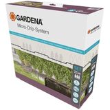 Gardena Micro-Drip-systeem druppelberegeningsset haag/struiken (25 m): Starterset direct gebruiksklaar, waterbesparend beregeningssysteem, eenvoudige & flexibele verbindingstechniek (13500-20)