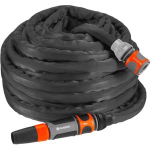 GARDENA Liano™ Xtreme 18460-20 Textielslangset Zwart 10 m 1/2 inch 1 stuk(s)