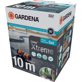 Gardena Liano Xtreme 1/2 inch, 10 m set + indoor-adapter: extreem robuuste tuinslang van textielweefsel, voor indoor-waterkranen, met PVC-binnenslang, laag gewicht, weerbestendig (18490-20)