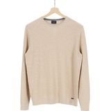 OLYMP - Modern Fit - Trui - Beige - 100% Katoen - O-hals