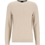 OLYMP - Modern Fit - Trui - Beige - 100% Katoen - O-hals