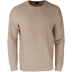 OLYMP - Modern Fit - Pullover - Katoen - Ademend - Ingebreide Structuur