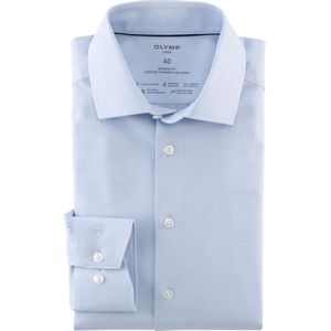 OLYMP - Luxor Overhemd - Wit - Strijkvrij - 64% Katoen, 27% Polyester, 9% Elastaan