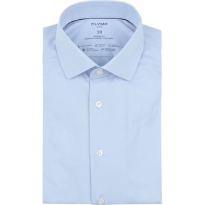 OLYMP - Luxor - Overhemd - Lichtblauw - Strijkvrij - Kent Kraag