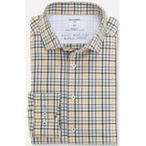 OLYMP Luxor 24/7 modern fit overhemd, popeline, mais geruit