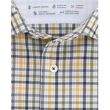 OLYMP Luxor 24/7 modern fit overhemd, popeline, mais geruit