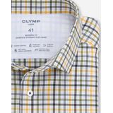 OLYMP Luxor 24/7 modern fit overhemd, popeline, mais geruit