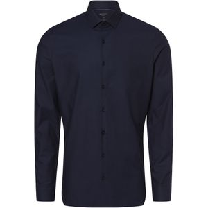 OLYMP - 24/7 No. 6 - Overhemd - Marine Blauw - Twill - Strijkvriendelijk
