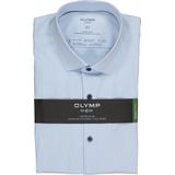 OLYMP - No. 6 - Overhemd - Lichtblauw - Super Slim Fit, Katoen met Polyester en Elastaan, Extra Easy Care