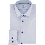 OLYMP - No. 6 - Overhemd - Lichtblauw - Super Slim Fit, Katoen met Polyester en Elastaan, Extra Easy Care