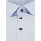 OLYMP - No. 6 - Overhemd - Lichtblauw - Super Slim Fit, Katoen met Polyester en Elastaan, Extra Easy Care